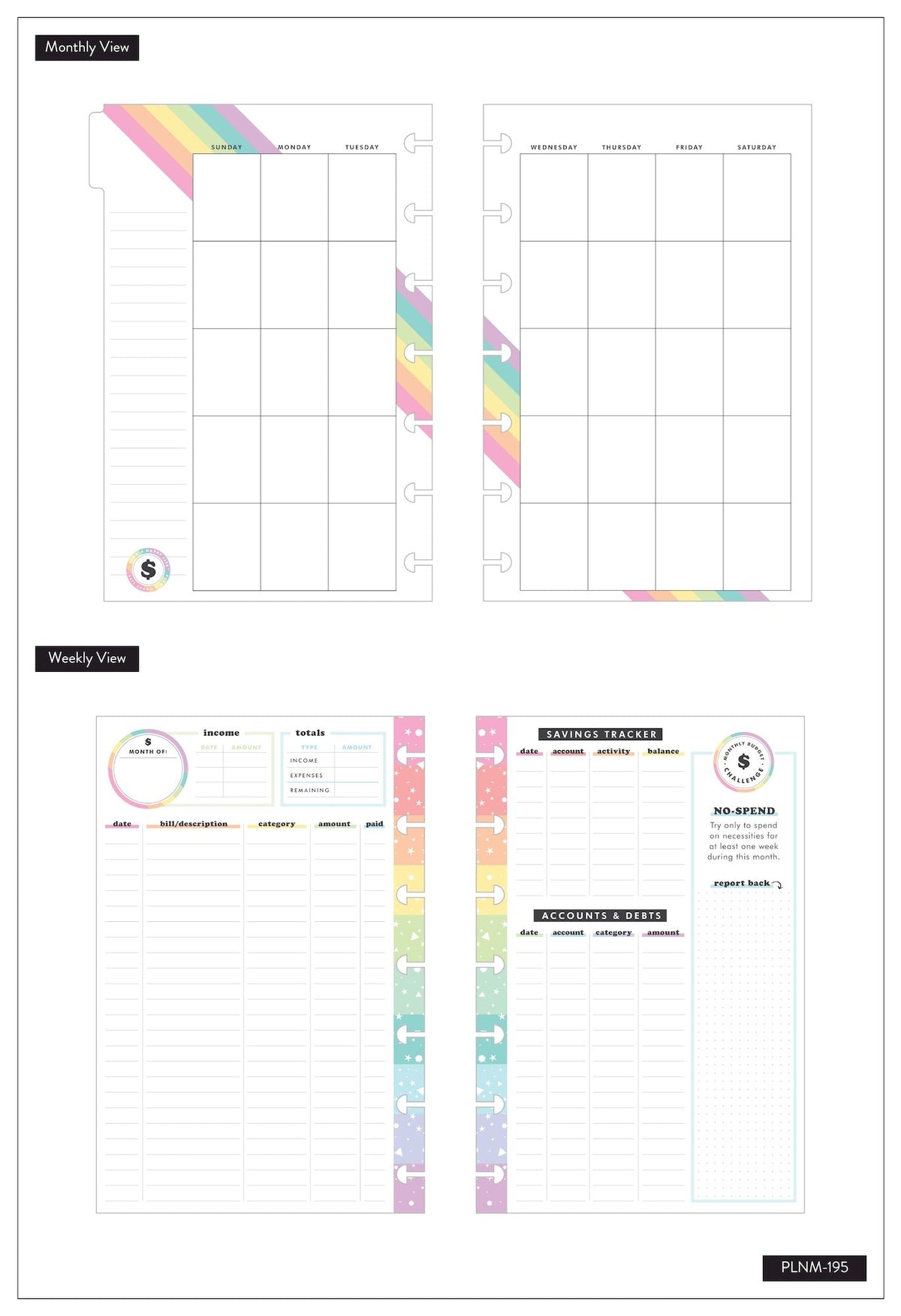 The Happy Planner® 12 Month Box Kit - Wealth (budget)